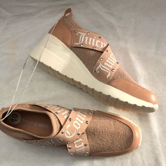 New juicy couture womens mauve and white sneakers shoes size 10 - Picture 2 of 11